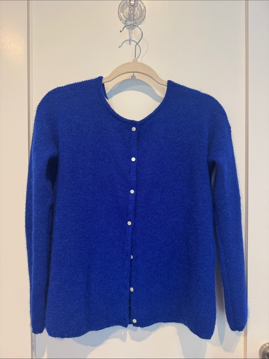 Sezane Sweaters - Sezane Women's Button-Front Cardigan in Cobalt